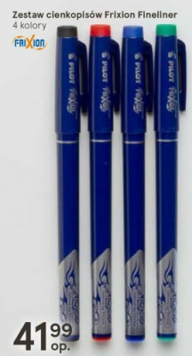 Cienkopis fineliner mix kolor贸w Pilot frixion promocja