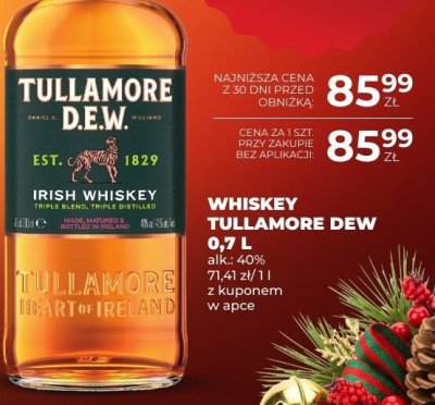 Whiskey Tullamore Dew 0,7 L promocja w Duży Ben