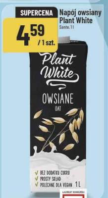 Napój owsiany Plant White Santé promocja w POLOmarket