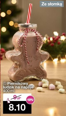 Piernikowy ludzik na napoje 400ml promocja w Woolworth