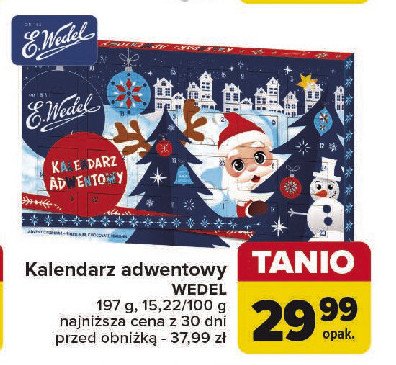 Kalendarz adwentowy E.WEDEL promocja w Carrefour