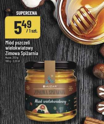 Miód pszczeli wielokwiatowy Zimowa Spiżarnia Huzar promocja w POLOmarket