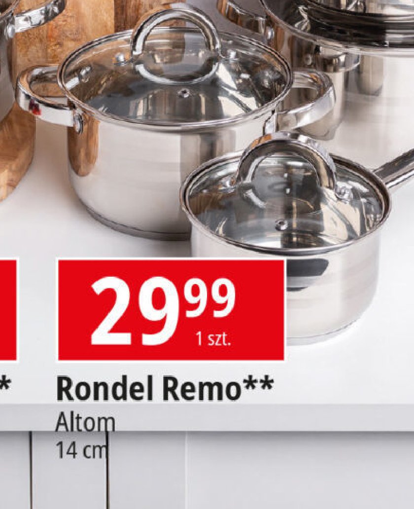 Rondel remo 14 cm 1.3 l Altom design promocja w Leclerc