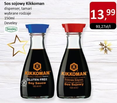 Sos sojowy Kikkoman dispenser, tamari wybrane rodzaje promocja w Market Point