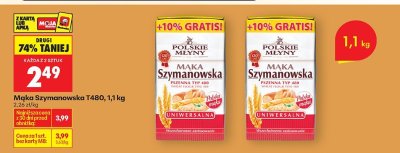 Mąka Szymanowska T480, 1,1 kg promocja w Biedronka