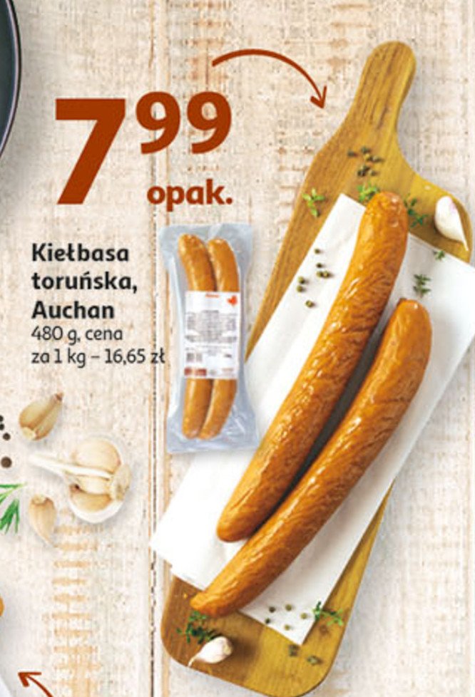 Kiełbasa toruńska Auchan promocje
