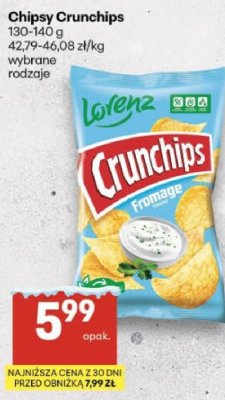 Chipsy Crunchips Fromage promocja w Delikatesy Centrum