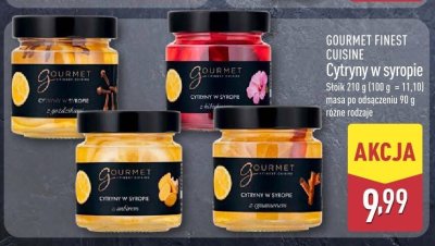 Cytryny w syropie GOURMET FINEST CUISINE promocja w Aldi