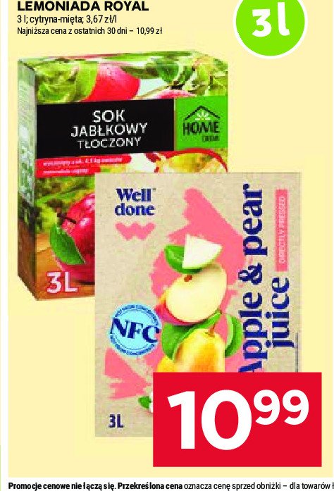 Sok jabłkowy tłoczony Home drink promocja