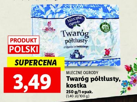 Twaróg klinek półtłusty Mleczne ogrody promocja