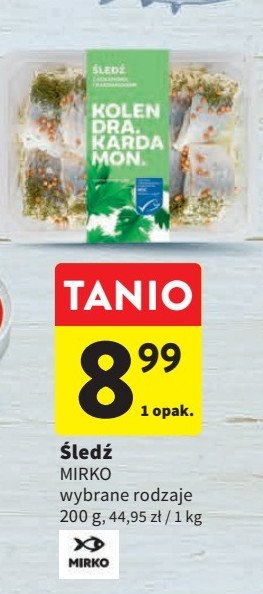 Śledź z kolendrą i kardamonem Mirko promocja
