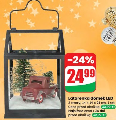 Latarenka domek LED promocja w Dino