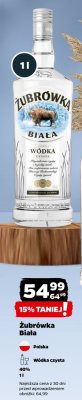 Wódka Żubrówka Biała promocja w Netto