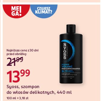 Szampon do włosów delikatnych Syoss intense volume promocja w Rossmann