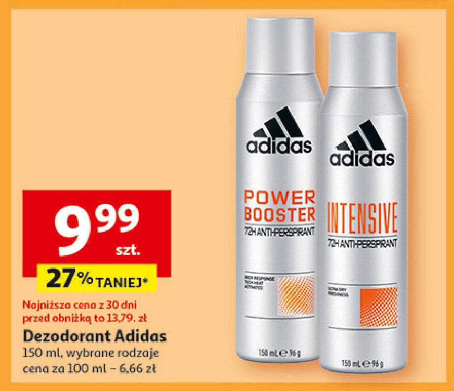 Dezodorant Adidas power booster promocja w Auchan