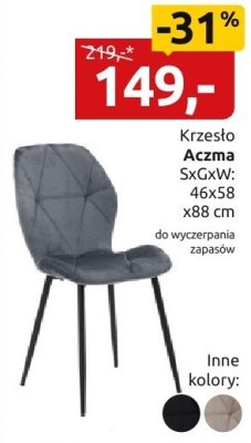 Krzesło Aczma promocja w Black Red White