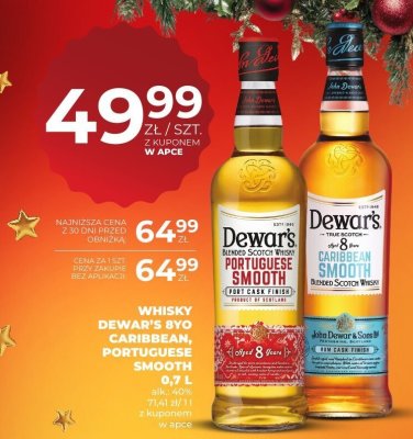 Whisky Dewar's 8YO Portuguese Smooth 0,7 L promocja w Duży Ben