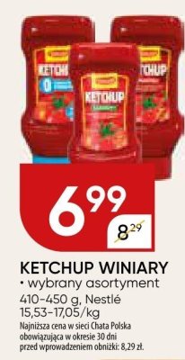 Ketchup winiary wybrany asortyment promocja w Chata Polska
