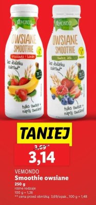Smoothie owsiane owoce leśne Vemondo promocja