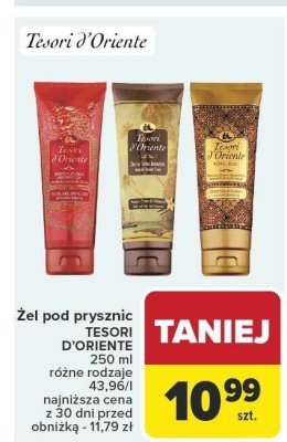 Żel pod prysznic TESORI D'ORIENTE 250 ml różne rodzaje promocja w Carrefour