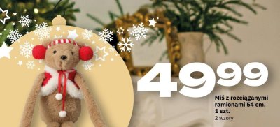 Miś z rozciąganymi ramionami 54 cm promocja w Twój Market