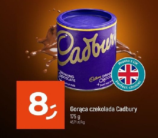 Czekolada do picia Cadbury promocja
