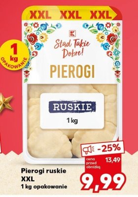Pierogi ruskie XXL Stąd takie Dobre! 1 kg promocja w Kaufland