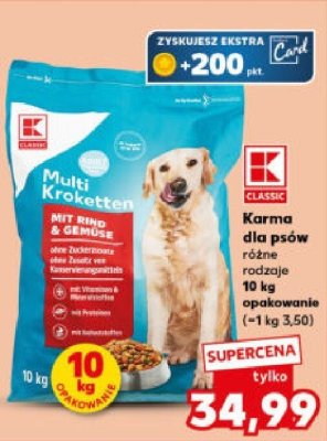 Karma dla psów Multi Kroketten różne rodzaje promocja w Kaufland
