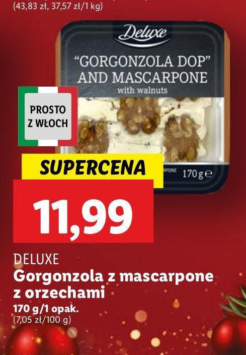 Gorgonzola z mascarpone i orzechami Deluxe promocja