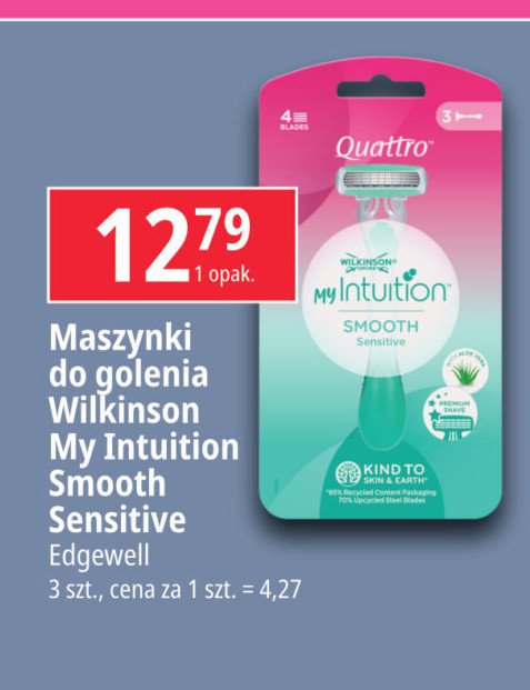 Maszynki do golenia Wilkinson my intuition smooth sensitive promocja