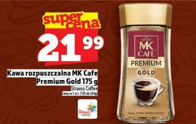 Kawa rozpuszczalna MK Cafe Premium Gold 175 g promocja w TOPAZ