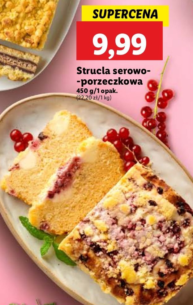 Strucla serowo-porzeczkowa promocja