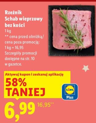 Schab wieprzowy bez kości promocja w Lidl
