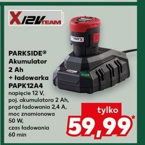 Akumulator litowo-jonowy 20v 2ah + ładowarka Parkside promocja