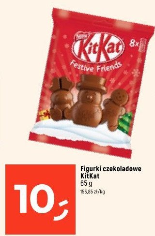 Figurki z czekolady świąteczne Kitkat promocja w Dealz