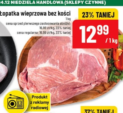 Łopatka wieprzowa bez kości promocja w POLOmarket