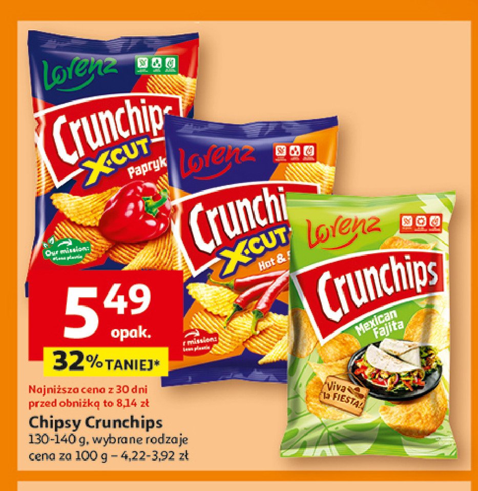 Chipsy mexican fajita Crunchips Crunchips lorenz promocja