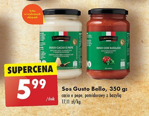 Sos cacio e pepe Gustobello promocja