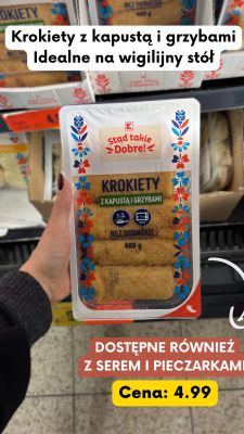 Krokiety z kapustą i grzybami promocja w Kaufland