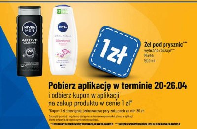 Żel pod prysznic Nivea men active clean promocja