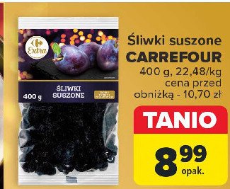 Śliwki suszone Carrefour promocja