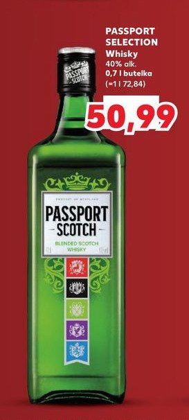 Whisky Passport scotch promocja w Kaufland