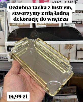 Tacka ozdobna z lustrem promocja w Biedronka