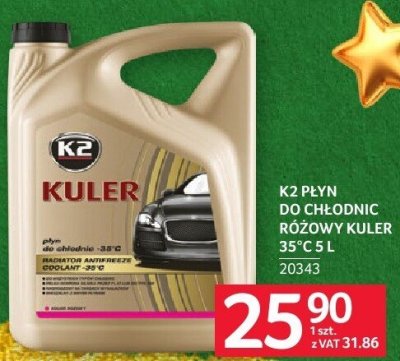 Płyn do chłodnicy różowy K2 Kuler -35°C promocja w Selgros