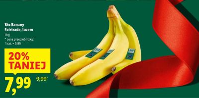 Banany Bio, luzem promocja w Lidl