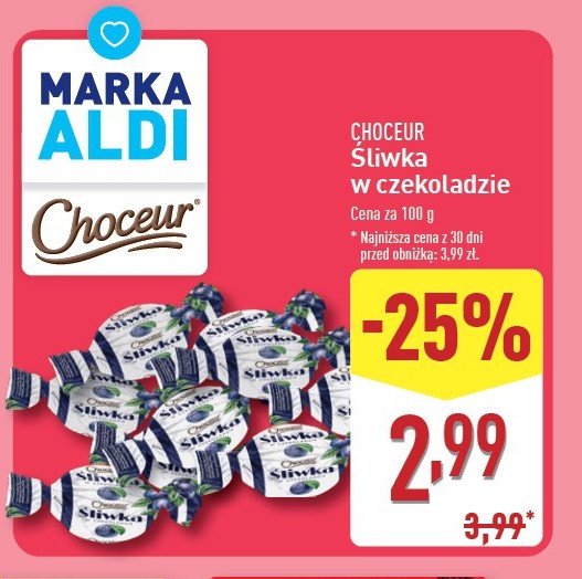 Śliwki w czekoladzie Choceur promocja