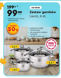 Komplet garnków lauro Mg home promocja