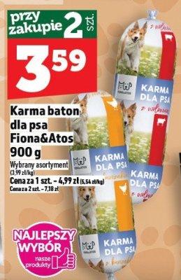 Karma baton dla psa Fiona&Atos 900 g promocja w TOPAZ