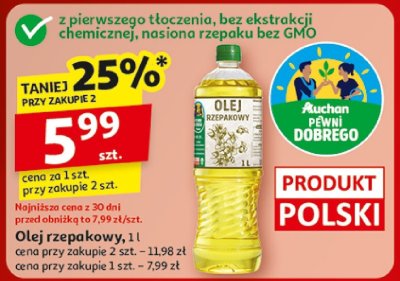 Olej promocja w Auchan