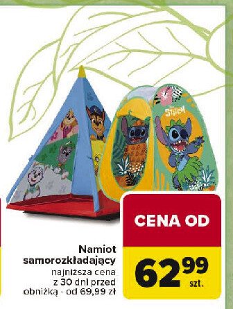 Namiot samorozkładający się promocja w Carrefour